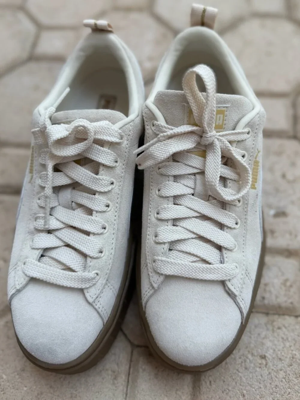 Puma Mayze Suede Platform Sneakers Size 7.5 | Women's Chunky Sneakers - Picture 4 of 7